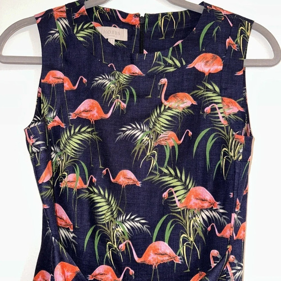 Hobbs London Flamingo Sleeveless Dress Size 4 - Picture 5 of 5